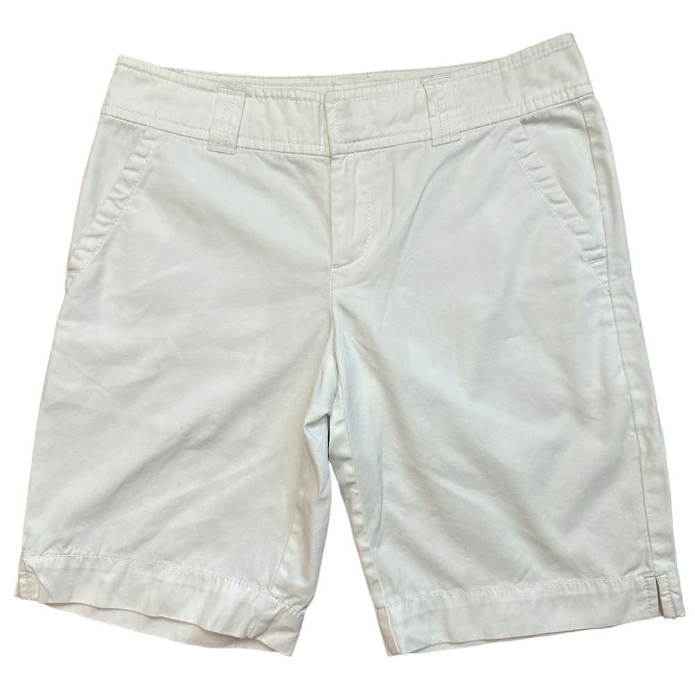 Lilly Pulitzer Bermuda‎ Shorts Womens Size 0 White Chino Golf Casual Classic